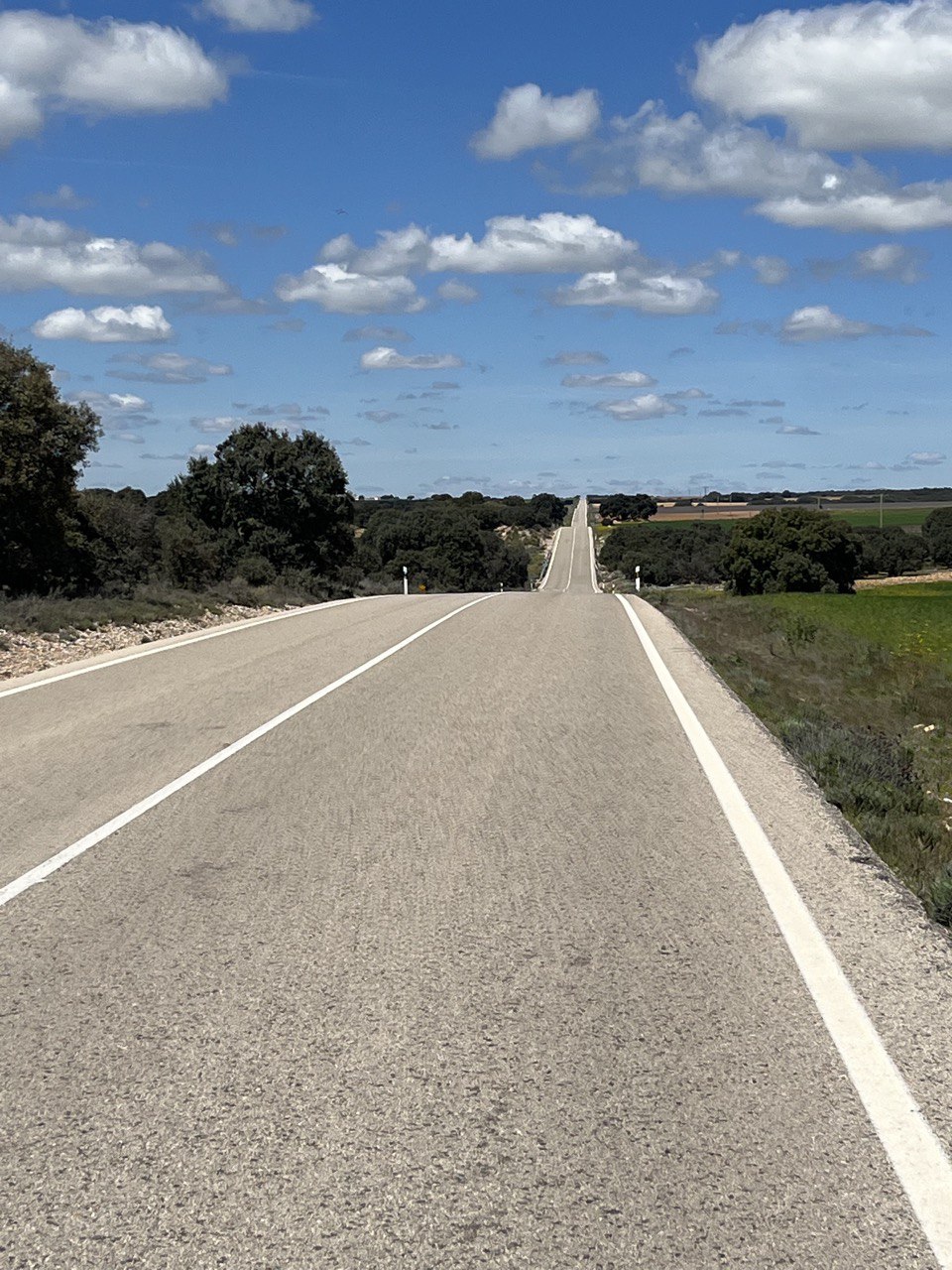 Straight road in spain